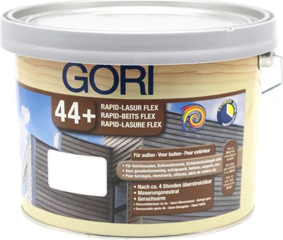 Produktbild von 2,5L Gori 44+ nussbaum Rapid-Lasur Flex Holzlasur Lasur Holzschutz