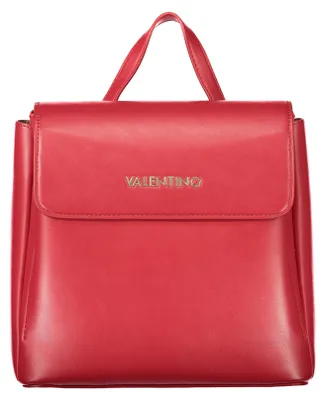 Produktbild von Eleganter roter Damenrucksack aus recyceltem Material, vielseitig und stilvoll