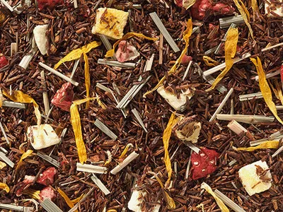 Produktbild von 1 kg -  - Rotbuschteemischung k.b.A. Mango/Erdbeere DE-ÖKO-006 aromatisiert