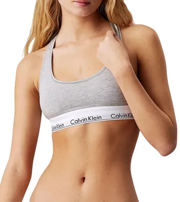 Image de Calvin Klein brassière icon Coton modal unlined bralette grey heather femmes