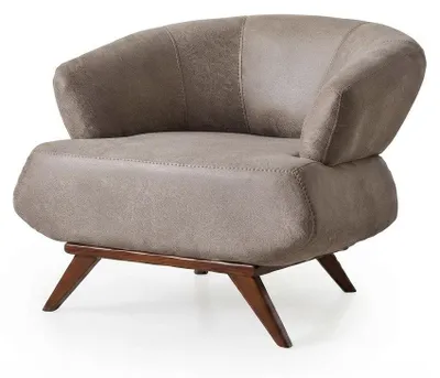 Produktbild von Sessel Moderner Stil Grau Bequem Minimalistisch