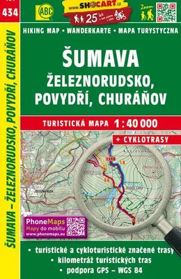 Productafbeelding van Wandelkaart Tsjechië, Šumava - Zeleznorudsko, Povydri, Churanov, schaal 1:40.000