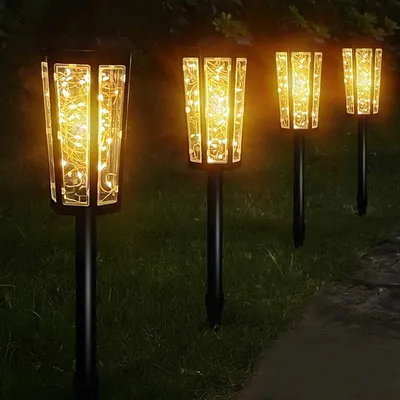 Obrázek produktu pro 1 kus solární světla zahrada, solární lampy pro venkovní zahradu, LED solární zahradní světla zahradní světlo Deco solární lucerna vodotěsná IP65 pro venkovní terasu trávník cesta