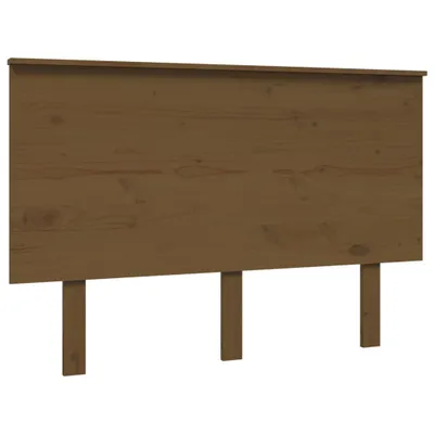 Image de vidaXL Tête de lit marron miel 124x6x82,5 cm Pin massif