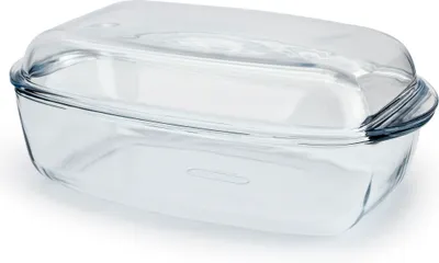 Produktbild von Backform Hitzebeständiges Glas Glasbräter Auflaufform mit Glasdeckel 7 L PYREX