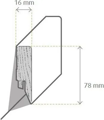 Produktbild von 2,40 m | Sockelleiste Topline Starkfolie Gletscherweiß