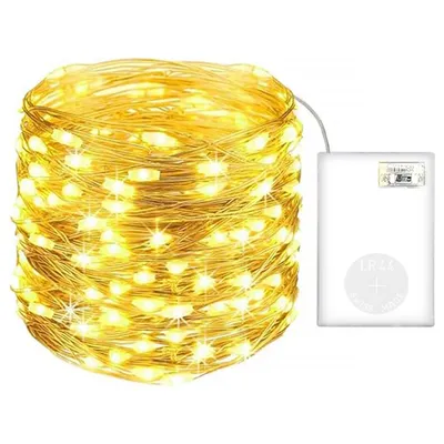 Obrázok produktu pre MasterLED LED vianočné rozprávkové svetlá - 30 LED - 2700K teplá biela - napájanie batériami - interiérová dekorácia - 2 režimy - útulné zimné svetlo