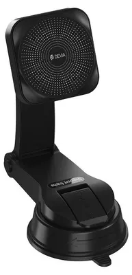 Immagine prodotto di Supporto magnetico per auto Ea473 con ricarica wireless a induzione, nero, 15W, dotato di ventosa
