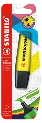 Image de Surligneur - STABILO BOSS ORIGINAL - Stylo simple - jaune