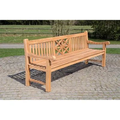 Produktbild von CLP Teakbank Florida teak Größe 220 cm