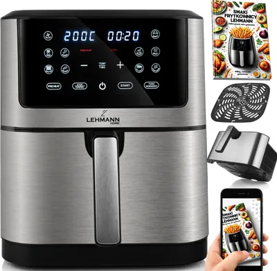 Produktbild von Fettfreie Luftfriteuse 8L 1800W Lehmann Lcd 12 Programme
