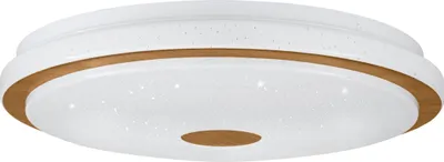 Produktbild von EGLO LED Deckenleuchte Lanciano 1, dimmbare Deckenlampe, Fernbedienung, Deckenbeleuchtung mit Kristall-Effekt aus Metall, warmweiß-kaltweiß, Ø 40 cm