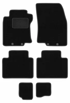Immagine prodotto di Tappetini in moquette per Nissan X-Trail III T32 2014-2017 (7 posti) – set 4 pezzi, neri, su misura – Wielganizator LUX