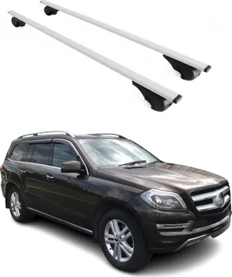 Obrázek produktu pro Příčné střešní nosiče pro Mercedes GL X166 2012–2016, barva: stříbrná