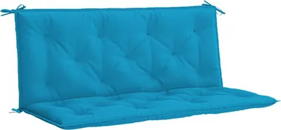 Zdjęcie produktu dla vidaXL Poduszki na ławkę ogrodową 2 szt. Jasnoniebieski materiał 120x50x7 cm Oxford