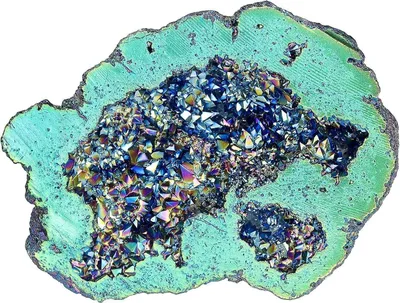Immagine prodotto di Decorazione a grappolo di cristallo rivestita di titanio naturale 100-200g