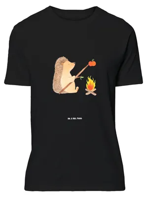 Produktbild von Mr. & Mrs. Panda T-Shirt Igel Grillen - Schwarz - Geschenk, Tshirt, Sinn Des Lebens, Motivation, Shirt, Ziele, Lustiges, Oversize, Spruch, Lustige Sprüche