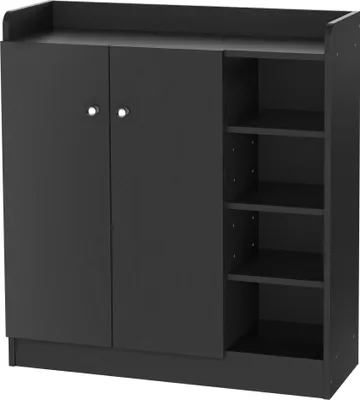 Produktbild von Schuhschrank - Schuhregal - Holz - 2 Türen - 4 Einlegeböden