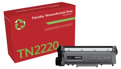 Produktbild von Everyday™ Mono wiederaufbereiteter Toner von , kompatibel mit Brother TN2220, Hohe Kapazität, 2600 Seiten, Schwarz, 1 Stück(e)