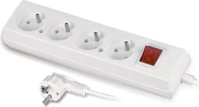 Produktbild von Verlängerungskabel mit 4 Steckdosen, 3 Meter, mit Schalter - VT-300-1403W