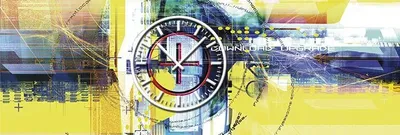 Immagine prodotto di 3565 Dixtime Orologio da parete di design moderno, orologi da parete, orologio da ufficio 35cm x 100cm