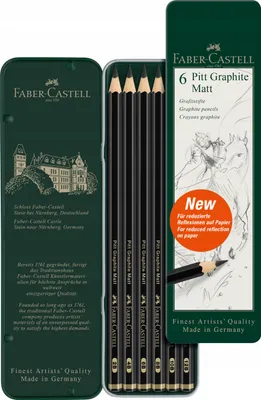 Immagine prodotto di FABER-CASTELL Pitt Graphite Matt matita caso di 6