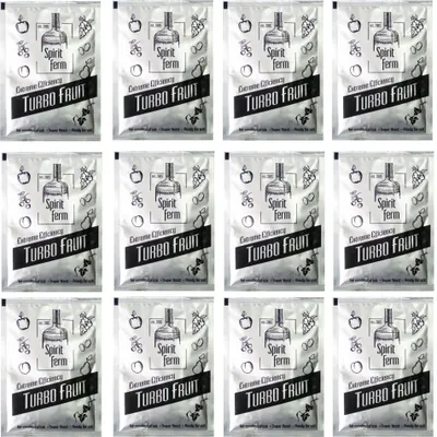 Produktbild von 12 x Turbohefe für Früchte Maische - Turbo Fruit 40g Wodkahefe, Spirit Ferm, Turbo Hefe, Wodka Hefe