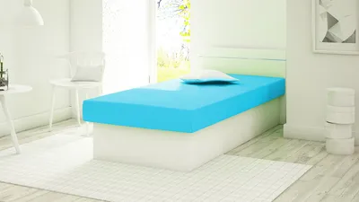 Obrázok produktu pre Detská váľanda s úložným priestorom 80x190 SENOMA 2 - biela / modrá