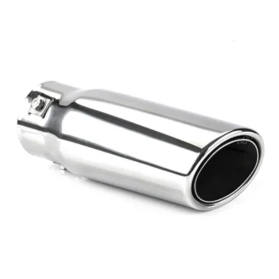 Immagine prodotto di Terminale di scarico in acciaio inox cromato universale, 40-58 mm, AMIO MT 021