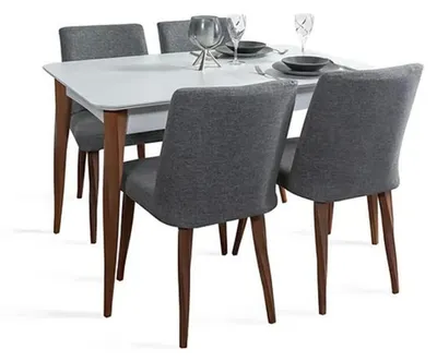 Immagine prodotto di Set da pranzo Set da pranzo Tavolo da pranzo con 4x sedie Tavolo da cucina allungabile