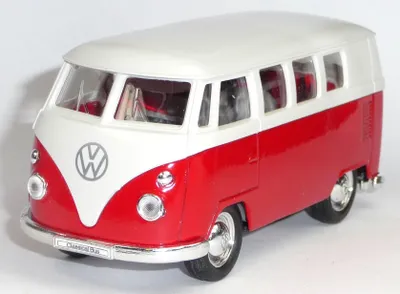 Produktbild von VW Bus Bulli T1 rot Modellauto 11,5 cm Metall Spritzguss (officially licensed)