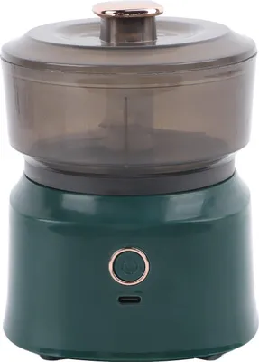 Imagen del producto de Picadora de alimentos eléctrica, pelador de ajo, machacador, picadora de cocina, dispositivo para verduras con carga USB, color verde
