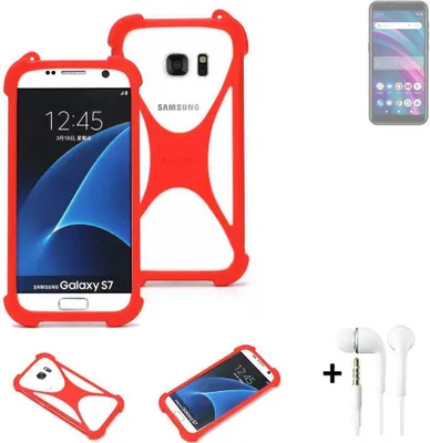 Produktbild von Handy-hülle + Kopfhörer kompatibel mit BLU C5 Max Schutz-hülle Bumper Silikon Schutz Hülle Cover Case Silikoncase Silikonbumper TPU Softcase