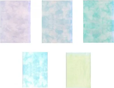 Image de Insertions A4/A5 marbrées papier à lettres papier imprimante insertions menus , taille:A4, couleur:Turquoise