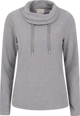 Produktbild von Mountain Warehouse - Dámský fleecový top "Hebridean" s vodopádem u krku MW657 (34 DE) (tmavě šedá)
