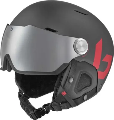 Produktbild von Bollé Might Visor Titanium Red Matte M (55-59 cm) Skihelm