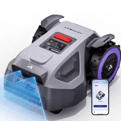 Produktbild von ANTHBOT M5 Mähroboter ohne Begrenzungskabel, RTK-Navigation, 150°KI-Kamera, App-Steuerung, für Gärten bis 500m², Max.700 m²