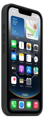Produktbild von Apple iPhone 16e/17e Silikon Case, schwarz ohne MagSafe