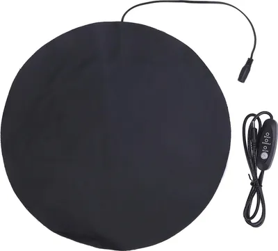Immagine prodotto di Cuscino riscaldante USB per piccoli animali domestici Piastra riscaldata rotonda in Finto cuoio a 3 livelli di temperatura
