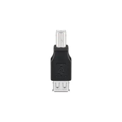 Image de Goobay 50291 Adaptateur USB 2.0 Hi-Speed, USB 2.0 femelle (type A) - USB 2.0 femelle (type A) > USB 2.0 mâle (type B)