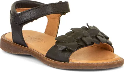 Produktbild von Froddo Mädchen Sandalen Geco aus Naturleder Schwarz EU 34 mit Klettverschluss