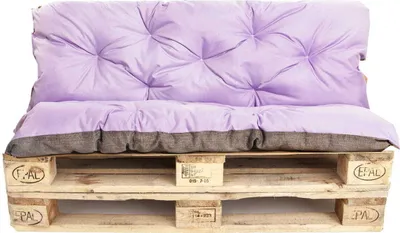 Zdjęcie produktu dla Poduszka na paletę fioletowa | siedzisko 120x80 / oparcie 120x40cm | Poduszka na meble ogrodwe  | poduszka na europaletę