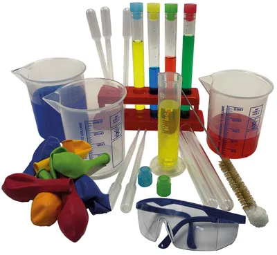 Produktbild von Labor Basis PLUS Set mit Reagenzglasgestell aus Kunststoff
