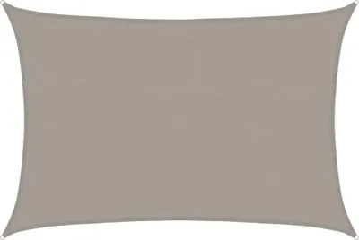Produktbild von vidaXL Sonnensegel 160 g/m² Rechteckig Hellgrau 4x6 m HDPE