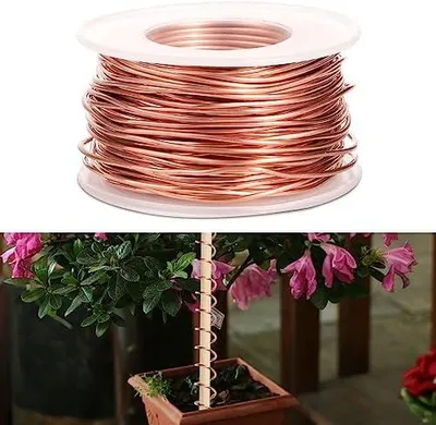 Produktbild von Electroculture Gardening Kupferdraht, 20m 99,9% Reiner 16 Gauge Blanker Draht für Garten, Pflanzen und Gemüseanbau