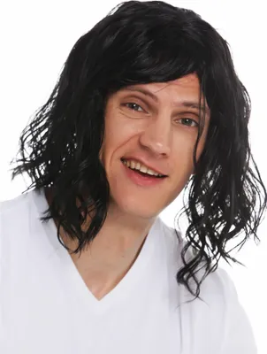 Produktbild von WIG ME UP Perücke schulterlang schwarz strähnig wild 31914-P103