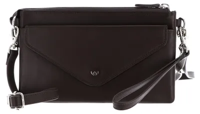 Productafbeelding van Golden Head Leer polstasje schoudertas Polo RFID Protect Mini-Tasche 8216 Dunkelbraun donkerbruin