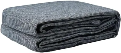 Produktbild von Zeltteppich in Blau und Grau, 300 x 250 cm, aus Polyethylen für Camping und Wandern