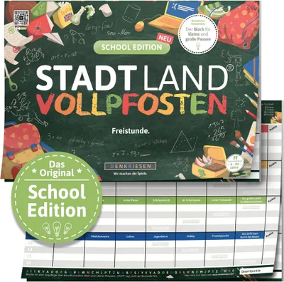 Produktbild von DENKRIESEN - STADT LAND VOLLPFOSTEN® - SCHOOL EDITION - "Freistunde." - A4