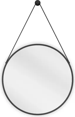 Obrázok produktu pre Mexen String okrúhle kúpeľňové zrkadlo 50 cm, čierny rám - 9854-050-050-000-70